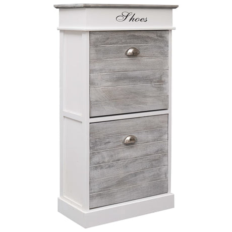 Shoe Cabinet 50X28X98 Cm Paulownia Wood