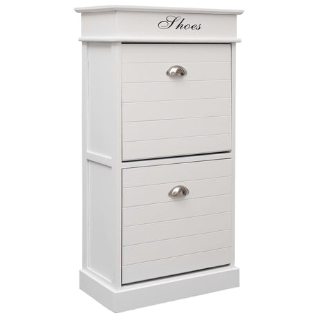 Shoe Cabinet 50X28X98 Cm Paulownia Wood