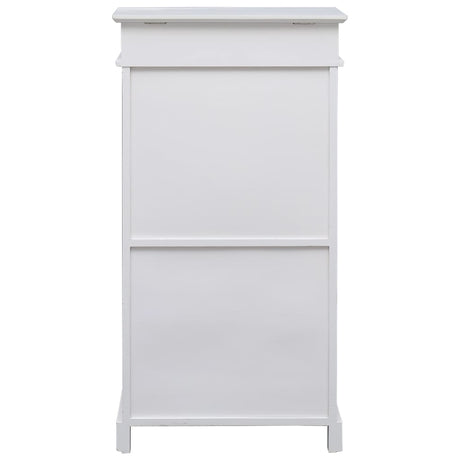 Shoe Cabinet 50X28X98 Cm Paulownia Wood