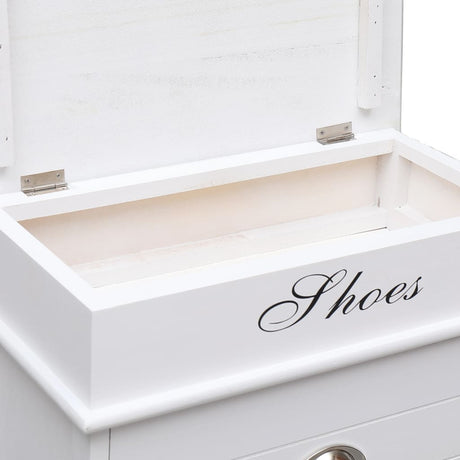 Shoe Cabinet 50X28X98 Cm Paulownia Wood