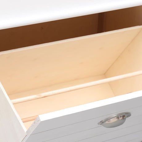Shoe Cabinet 50X28X98 Cm Paulownia Wood