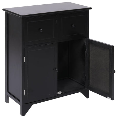 Side Cabinet 60X30X75 Cm Paulownia Wood