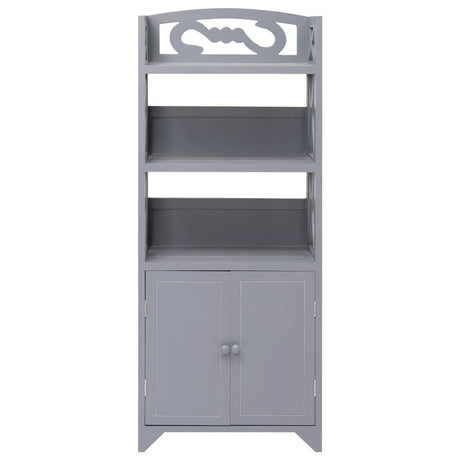 Bathroom Cabinet 46X24X116 Cm Paulownia Wood
