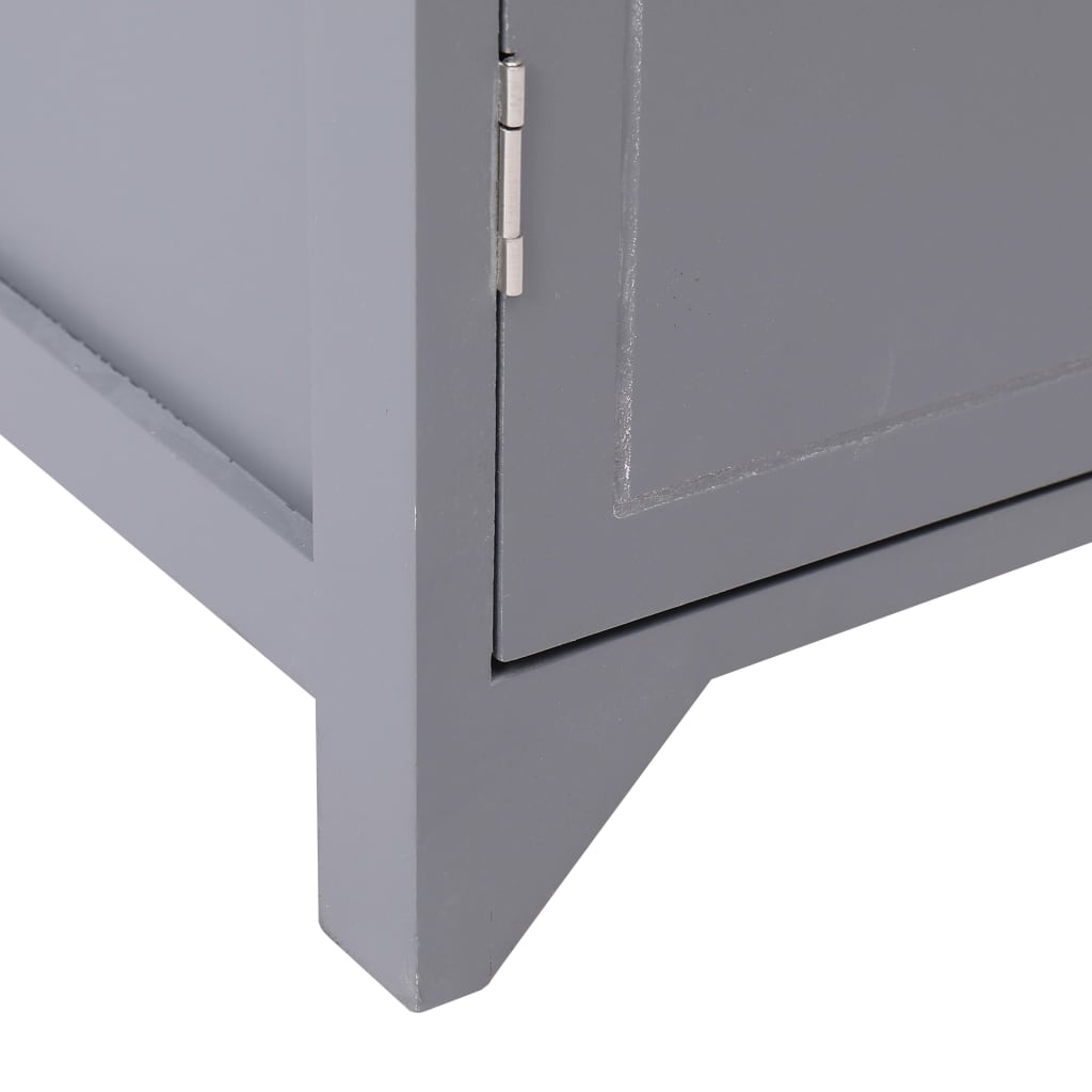 Bathroom Cabinet 46X24X116 Cm Paulownia Wood