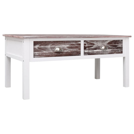 Coffee Table Brown 100X50X45 Cm Wood