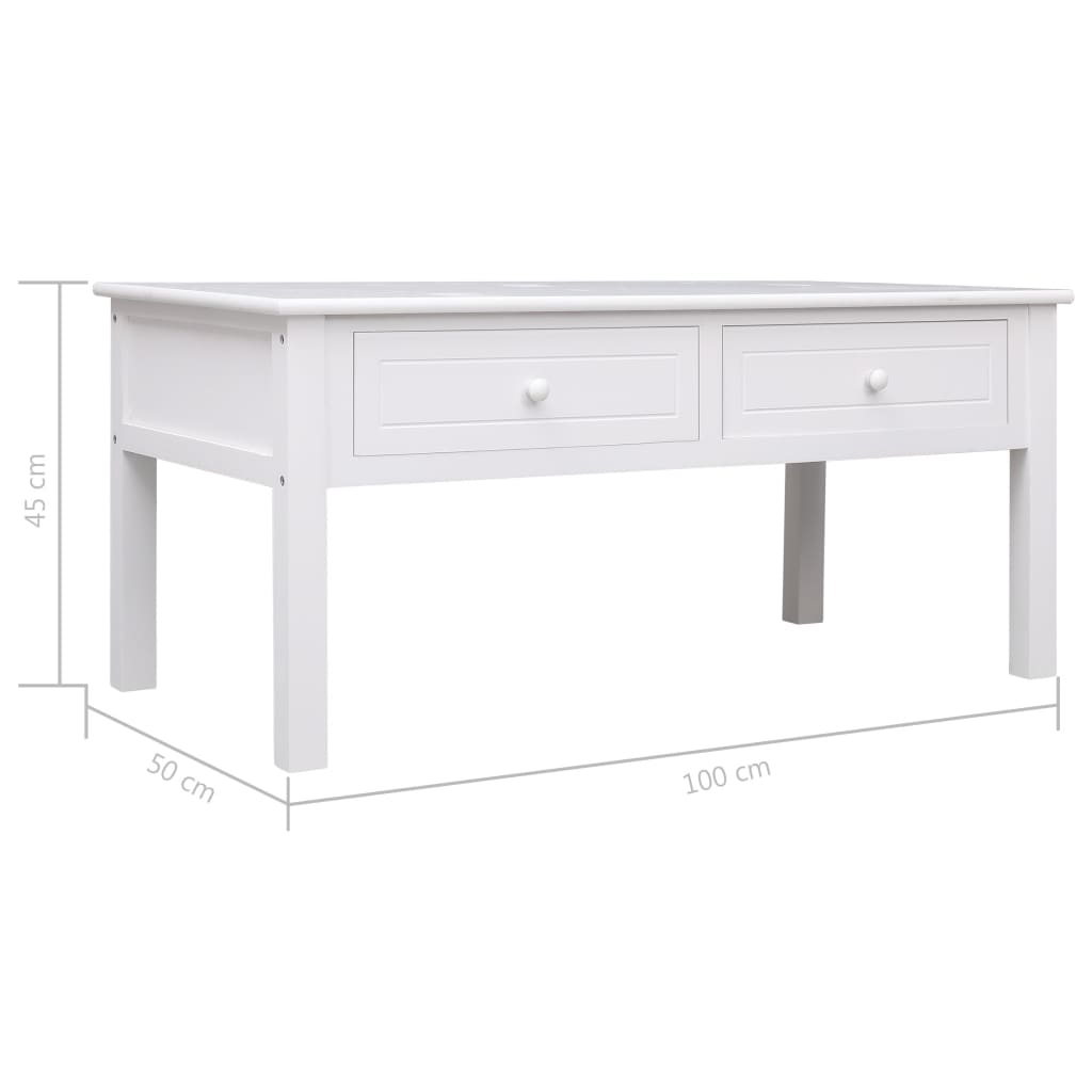 Coffee Table 100X50X45 Cm Wood