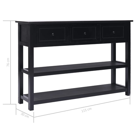 Sideboard 115X30X76 Cm Wood