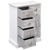 Sideboard With 10 Drawers Grey 113X30X79 Cm Wood