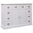 Sideboard With 10 Drawers Grey 113X30X79 Cm Wood