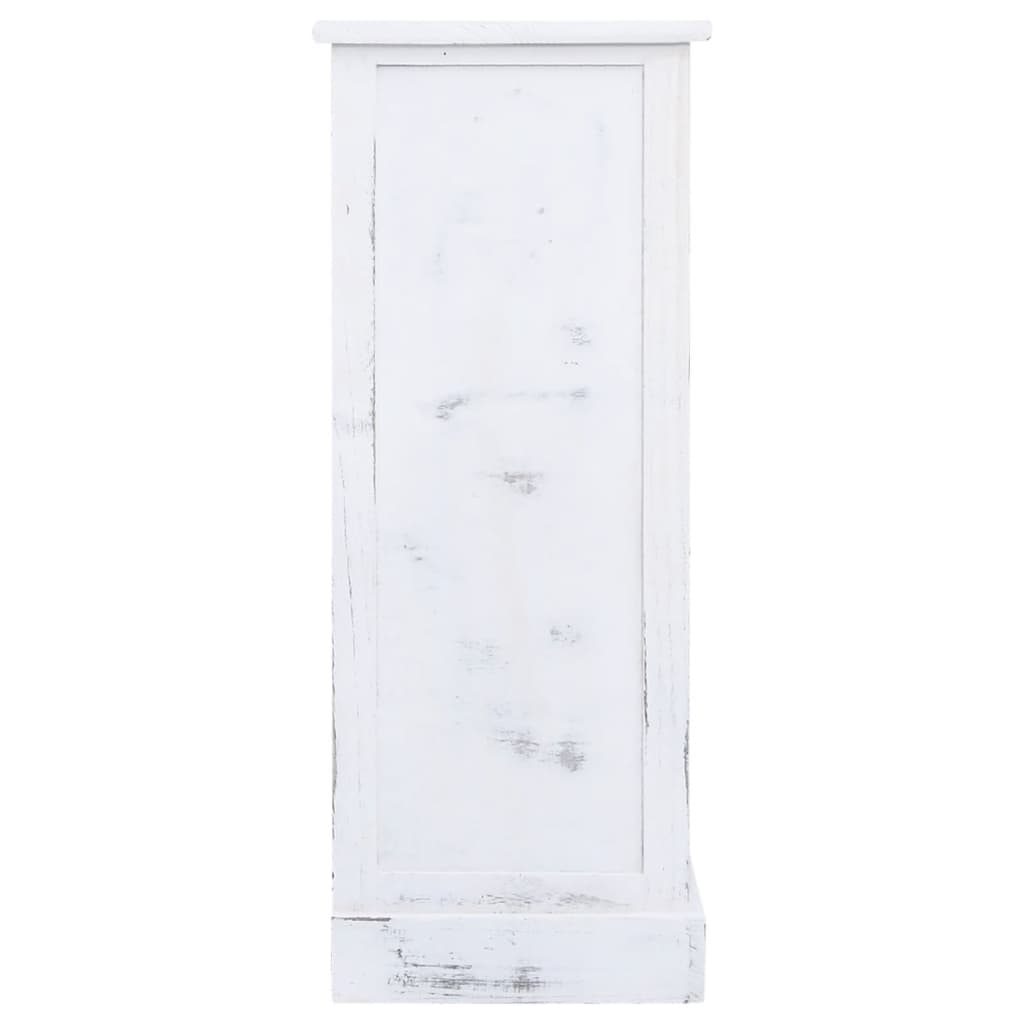 Drawer Cabinet White 60X30X75 Cm Wood