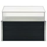 Greenhouse Anthracite 100x100x77 cm Galvanised Steel