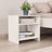 Bedside Cabinet White And Sonoma Oak 40X30X40 Cm Engineered Wood