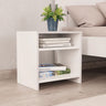 Bedside Cabinet White And Sonoma Oak 40X30X40 Cm Engineered Wood