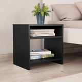 Bedside Cabinet White And Sonoma Oak 40X30X40 Cm Engineered Wood