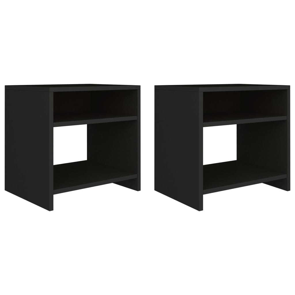 Bedside Cabinet White And Sonoma Oak 40X30X40 Cm Engineered Wood