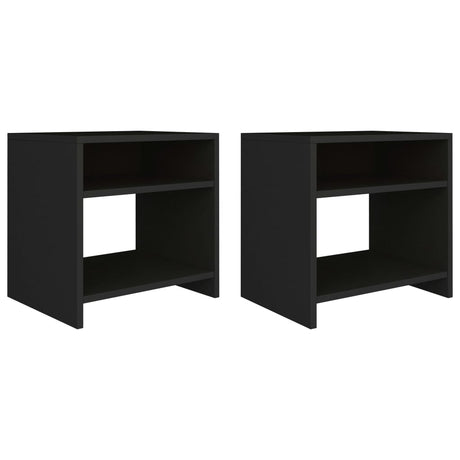 Bedside Cabinet White And Sonoma Oak 40X30X40 Cm Engineered Wood
