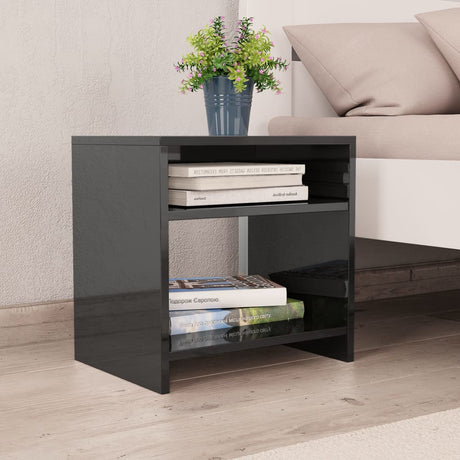 Bedside Cabinet White And Sonoma Oak 40X30X40 Cm Engineered Wood