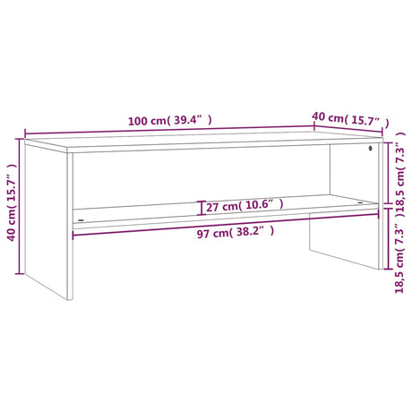Tv Cabinet 100X40X40 Cm Engineered Wood