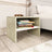 Bedside Cabinet White And Sonoma Oak 40X30X30 Cm Engineered Wood