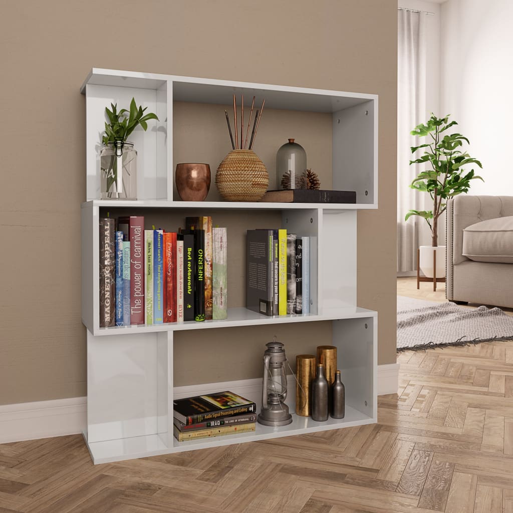 Book Cabinet/Room Divider 80X24X96 Cm Engineered Wood