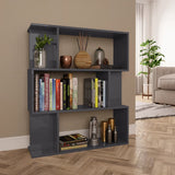 Book Cabinet/Room Divider 80X24X96 Cm Engineered Wood