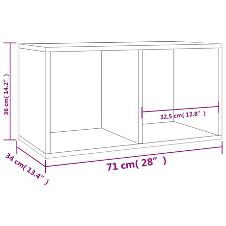 Vinyl Storage Box 71X34X36 Cm Engineered Wood