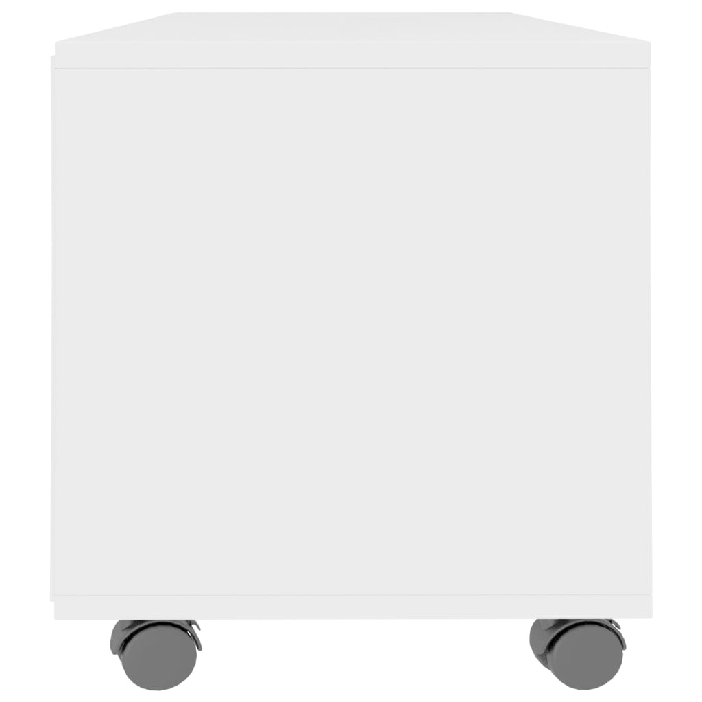 Tv Cabinet With Castors 90X35X35 Cm Engineered Wood
