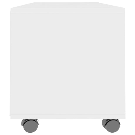 Tv Cabinet With Castors 90X35X35 Cm Engineered Wood