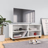 Tv Cabinet With Castors 90X35X35 Cm Engineered Wood