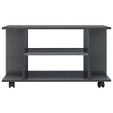 Tv Cabinet With Castors 80X40X45 Cm Engineered Wood