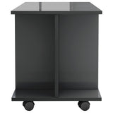 Tv Cabinet With Castors 80X40X45 Cm Engineered Wood