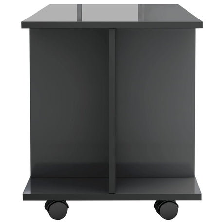 Tv Cabinet With Castors 80X40X45 Cm Engineered Wood