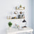 Wall Display Shelves 3 Pcs Engineered Wood