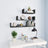 Wall Display Shelves 3 Pcs Engineered Wood