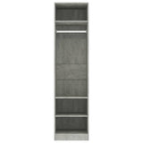 Wardrobe Concrete Grey 50x50x200 cm Engineered Wood