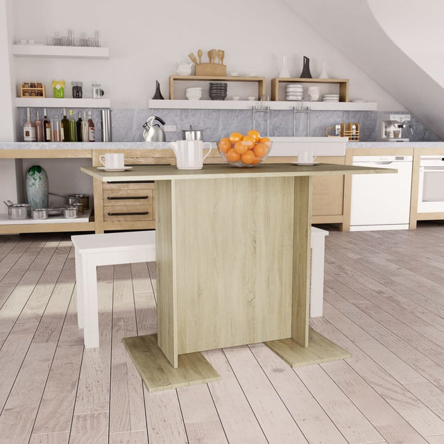 Dining Table 110X60X75 Cm Engineered Wood