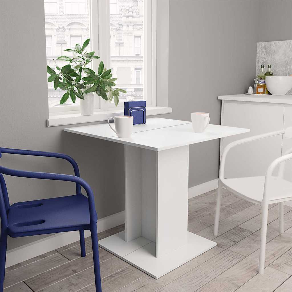 Dining Table 80X80X75 Cm Engineered Wood