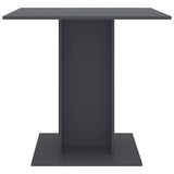 Dining Table 80X80X75 Cm Engineered Wood