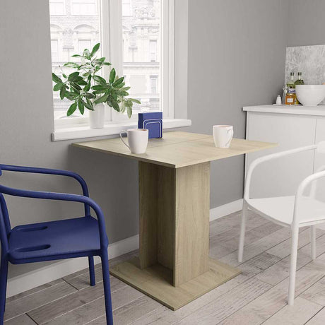 Dining Table 80X80X75 Cm Engineered Wood