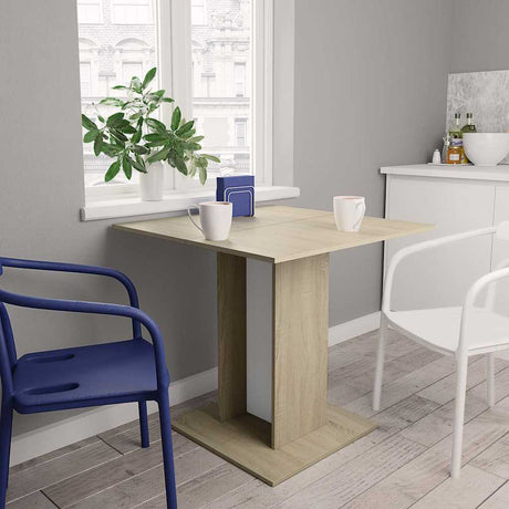 Dining Table 80X80X75 Cm Engineered Wood