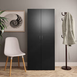 Shoe Cabinet 80X35.5X180 Cm Engineered Wood