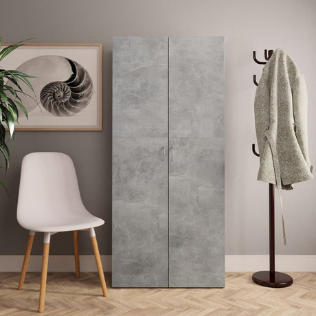 Shoe Cabinet 80X35.5X180 Cm Engineered Wood
