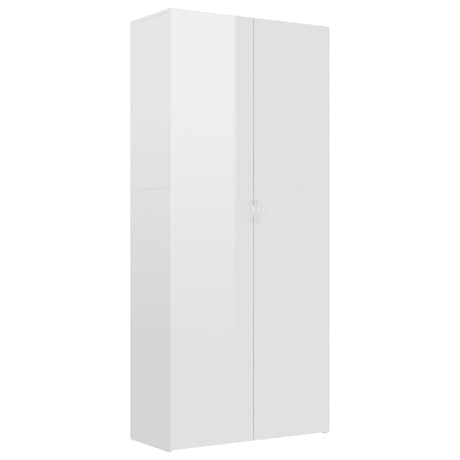 Shoe Cabinet 80X35.5X180 Cm Engineered Wood
