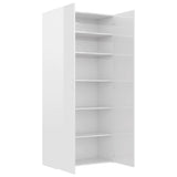 Shoe Cabinet 80X35.5X180 Cm Engineered Wood