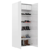 Shoe Cabinet 80X35.5X180 Cm Engineered Wood