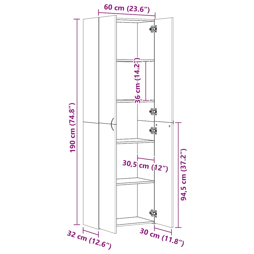 Office Cabinet Engineered Wood