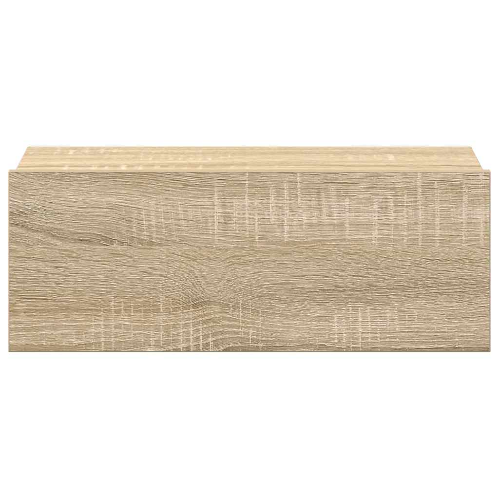 Floating Nightstand Sonoma Oak 40x30x15 cm Engineered Wood