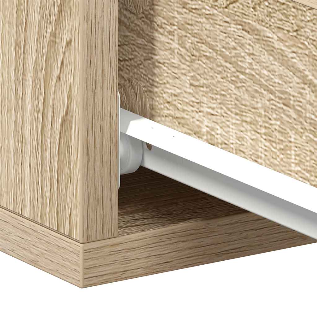 Floating Nightstand Sonoma Oak 40x30x15 cm Engineered Wood