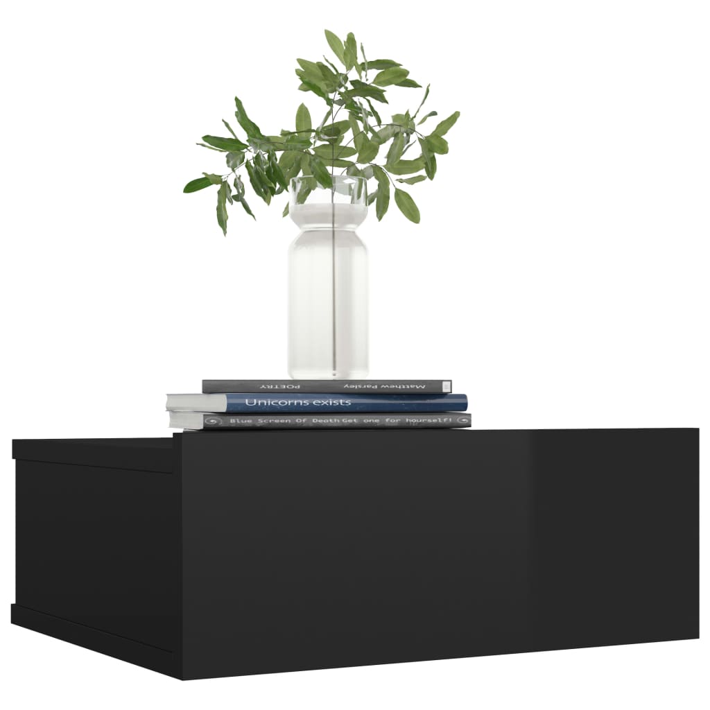 Floating Nightstand 40X30X15 Cm Engineered Wood
