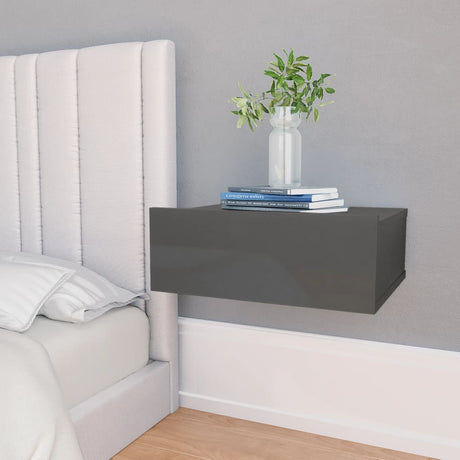 Floating Nightstand 40X30X15 Cm Engineered Wood
